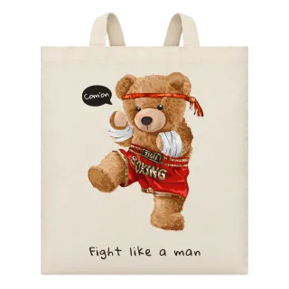 Мече Fight like a man върху Чанта