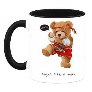 Мече Fight like a man върху Чаша