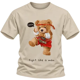 Мече Fight like a man върху Тениска