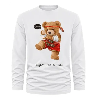 Мече Fight like a man върху Тениска с дълъг ръкав