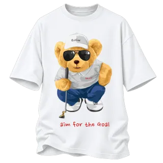 Мече голфър Aim for the goal върху Овърсайз
