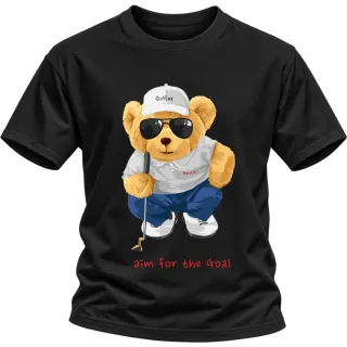 Мече голфър Aim for the goal върху Тениска