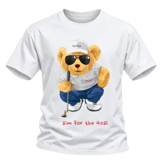 Мече голфър Aim for the goal върху Тениска