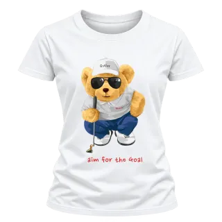 Мече голфър Aim for the goal върху тениска