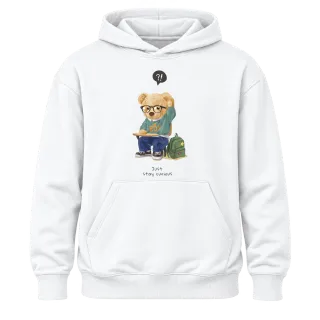Мече Just Stay Curious върху Худи