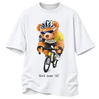 Мече колоездач Get Over It! върху Овърсайз