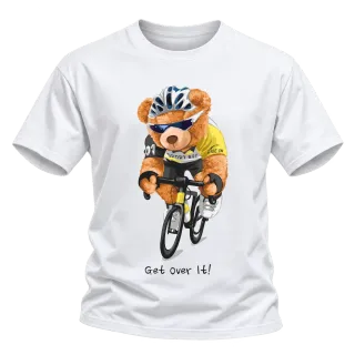 Мече колоездач Get Over It! върху Тениска
