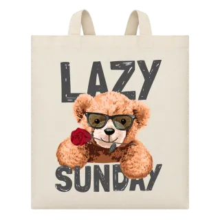 Мече Lazy Sunday върху Чанта