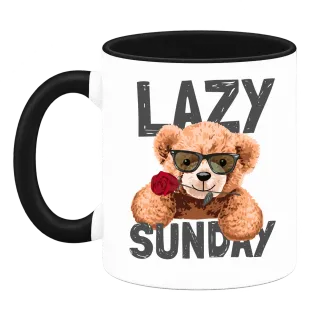 Мече Lazy Sunday върху Чаша