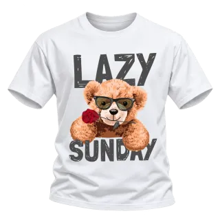 Мече Lazy Sunday върху Тениска