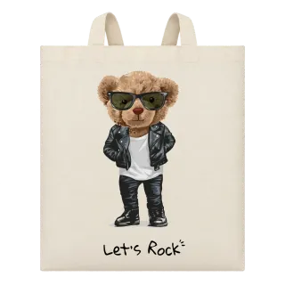 Мече Lets Rock върху Чанта