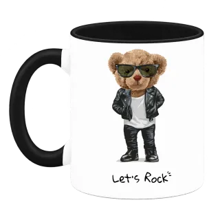 Мече Lets Rock върху Чаша