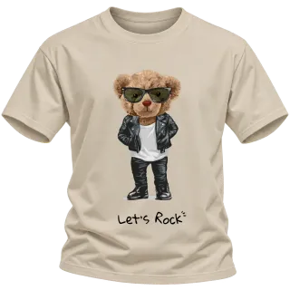 Мече Lets Rock върху Тениска