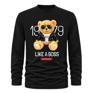 Мече Like a Boss върху Тениска с дълъг ръкав