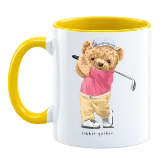 Мече little golfer върху Чаша