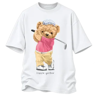 Мече little golfer върху Овърсайз