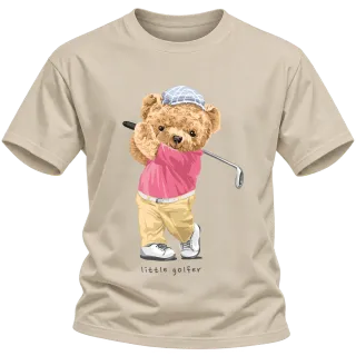 Мече little golfer върху Тениска