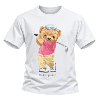 Мече little golfer върху Тениска