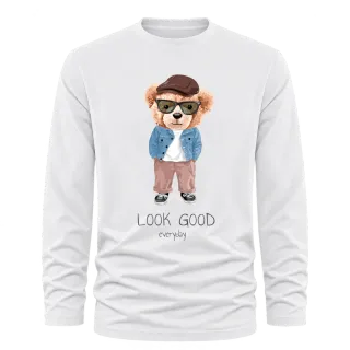 Мече Look Good върху Тениска с дълъг ръкав