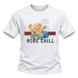 Мече More Chill върху Тениска