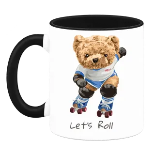 Мече на ролери Let's Roll върху Чаша