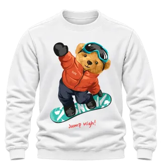 Мече на сноуборд Jump high върху Блуза