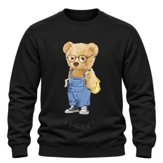 Мече Nerd върху Блуза
