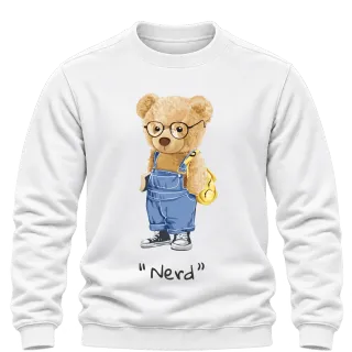 Мече Nerd върху Блуза