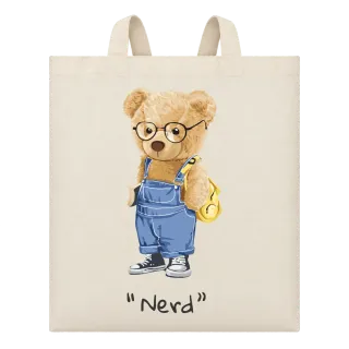 Мече Nerd върху Чанта