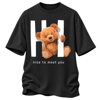 Мече Nice to meet you върху Овърсайз