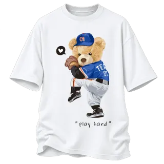 Мече play hard бейзбол върху Овърсайз