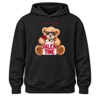 Мече please be my Valentine върху Худи