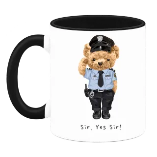 Мече полицай Sir, Yes Sir! върху Чаша