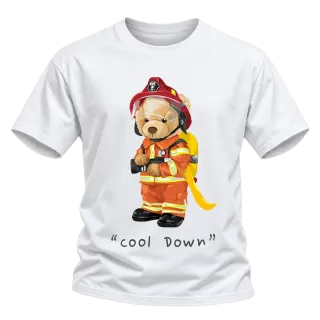Мече пожарникар Cool Down върху Тениска