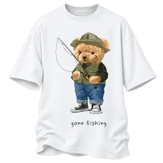 Мече рибар gone fishing върху Овърсайз