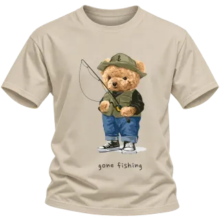 Мече рибар gone fishing върху Тениска