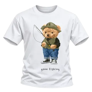 Мече рибар gone fishing върху Тениска