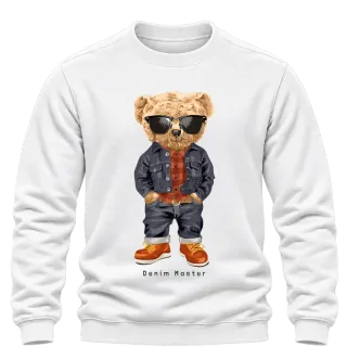 Мече с очила Denim Master върху Блуза