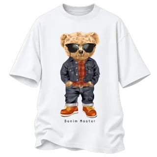 Мече с очила Denim Master върху Овърсайз
