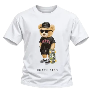 Мече Skate King върху Тениска