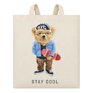 Мече скейтър Stay Cool върху Чанта