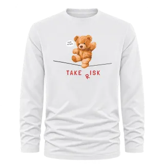 Мече Take Risk върху Тениска с дълъг ръкав