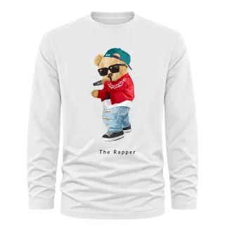 Мече The Rapper върху Тениска с дълъг ръкав