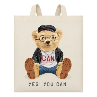 Мече Yes You Can върху Чанта