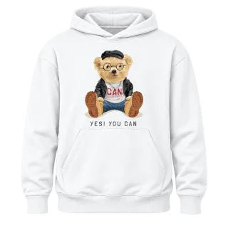 Мече Yes You Can върху Худи