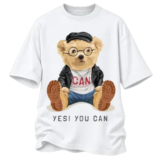 Мече Yes You Can върху Овърсайз
