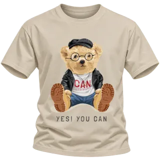Мече Yes You Can върху Тениска
