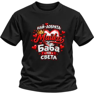 Най-добрата майка и баба върху Тениска
