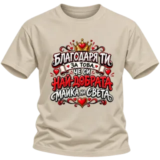 Най-добрата майка на света2 върху Тениска