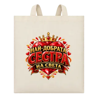 Най-добрата сестра на света върху Чанта